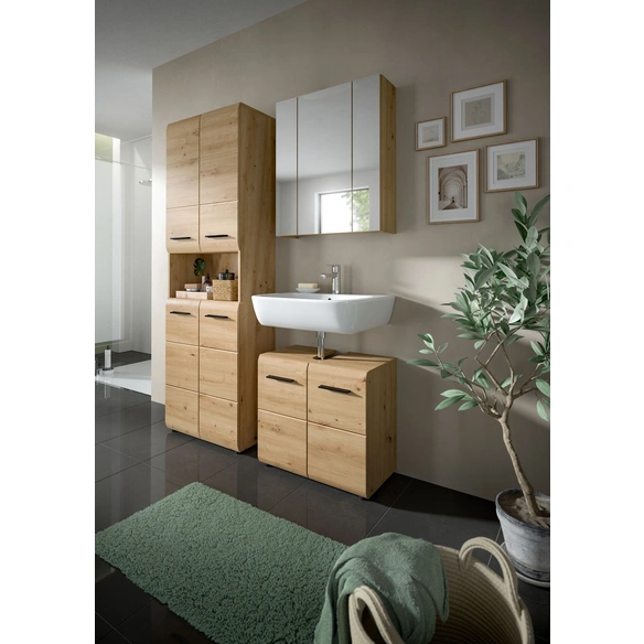 Badezimmerschrank, BxHxT: 60 x 70 x 18 cm