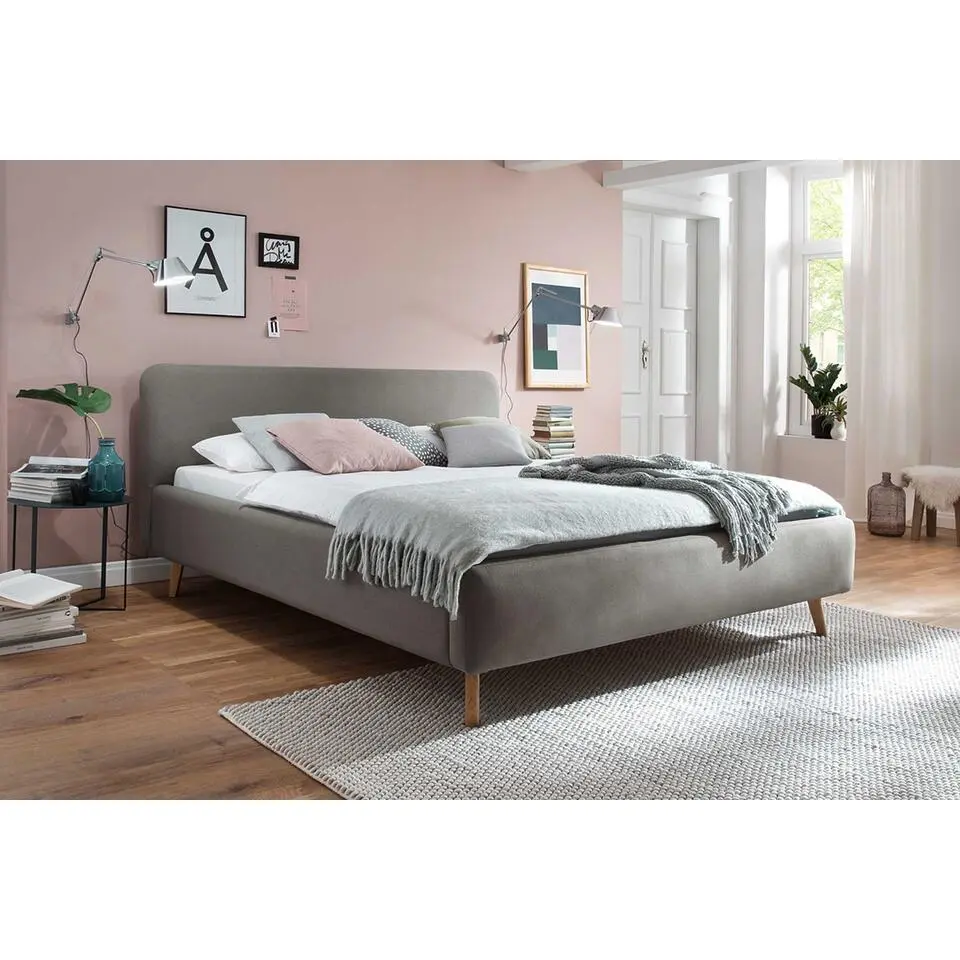 Gestoffeerd bed Tony 160x200 - taupe
