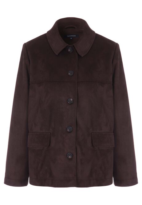 Womens Chocolate Brown Casual Jacket