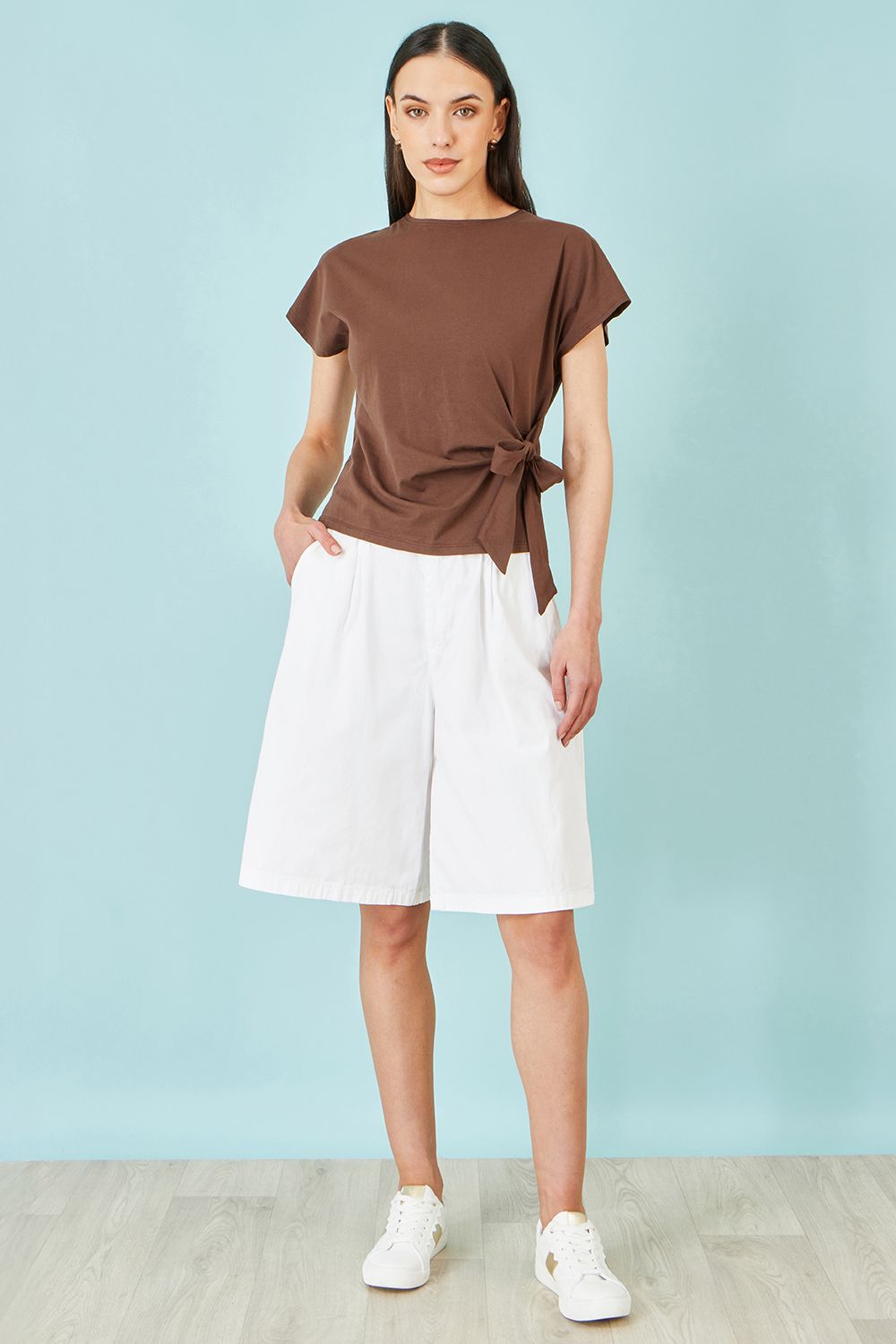 Yumi Cotton Bermuda Shorts