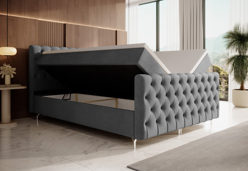 Łóżko kontynentalne FENRO PLUS - 90x200 Monolith 92