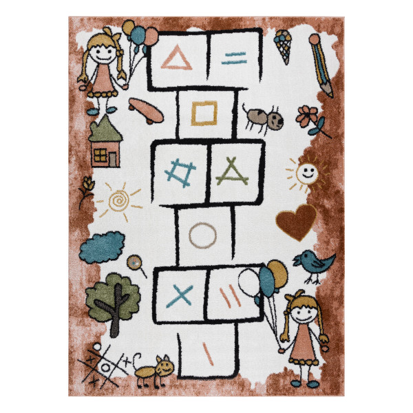 Dywan FUN Hop dla dzieci, Klasy, zwierzęta różowy 140x190 cm