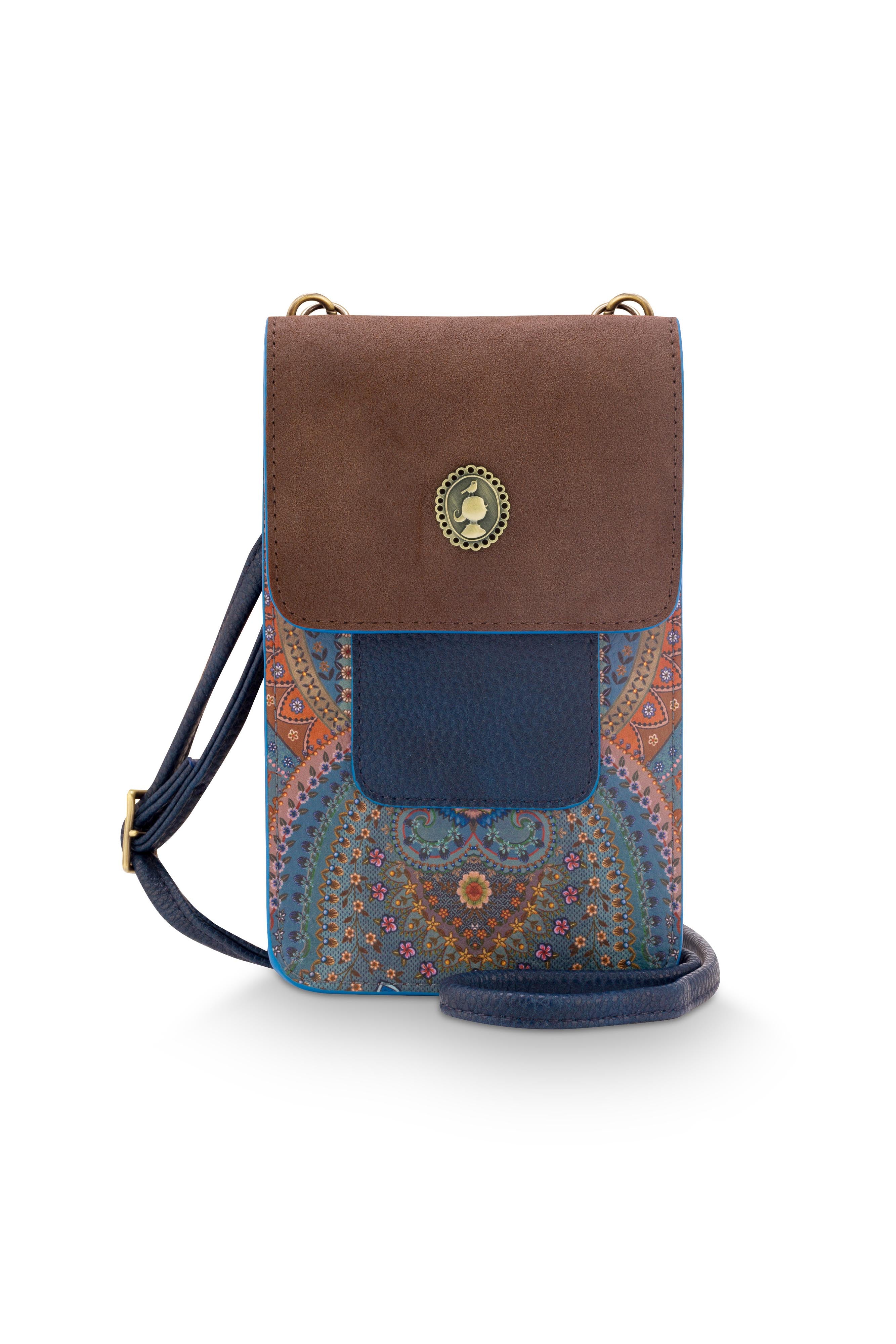 Pip Studio - Peggy Telefoontasje Dames - Jabali - Blauw - 11x1x18cm