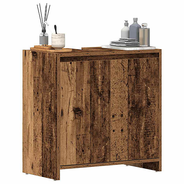 Armoire lavabo de salle de bain vieux bois 60x33x60 cm vidaXL