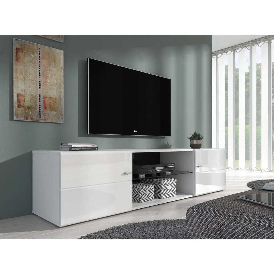 Meubella - TV-Meubel Red - Wit - 170 cm