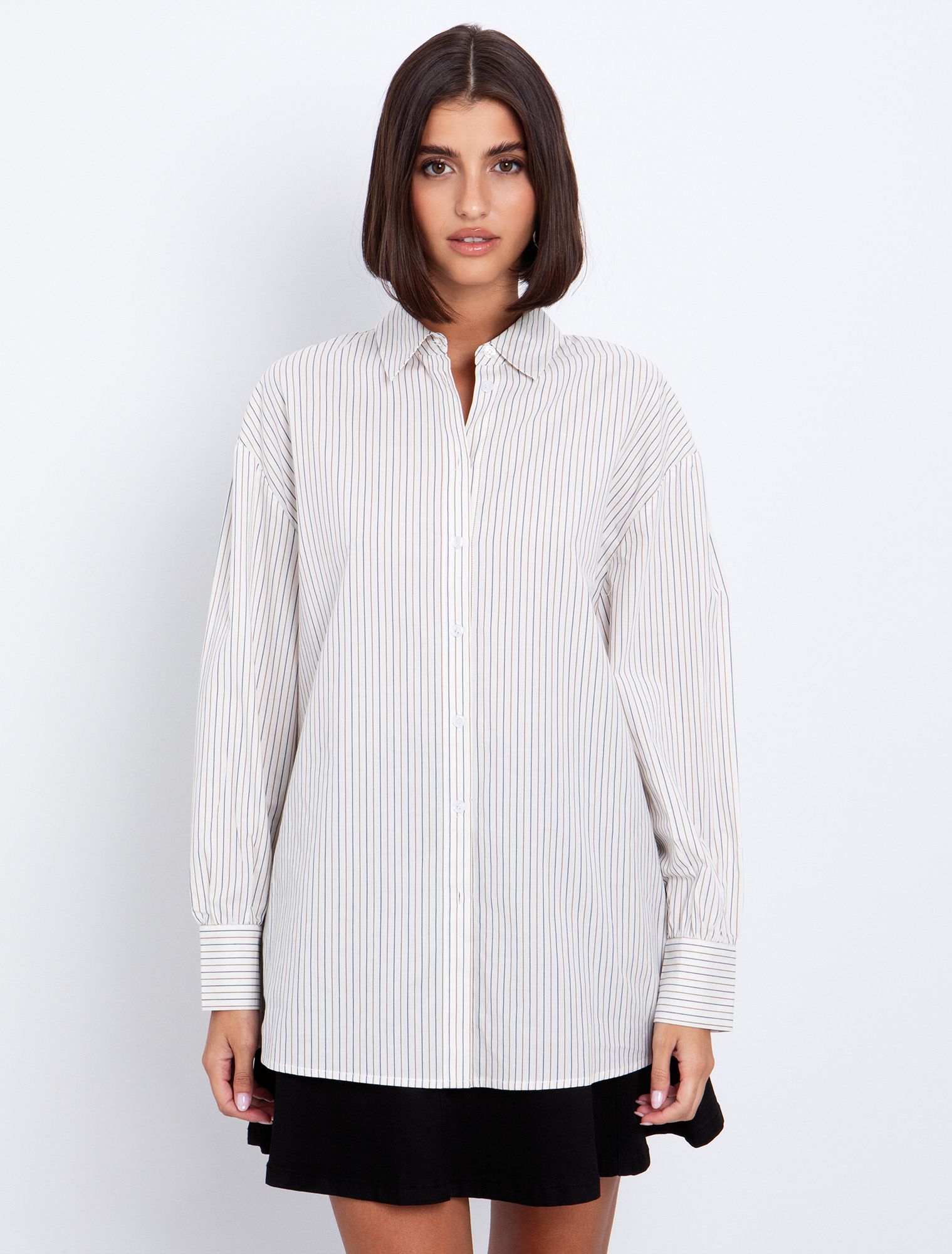 Ασύμμετρο πουκάμισο με ρίγες
