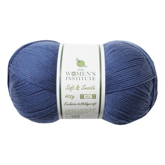 Women's Institute Denim Soft and Smooth Aran Yarn 400g