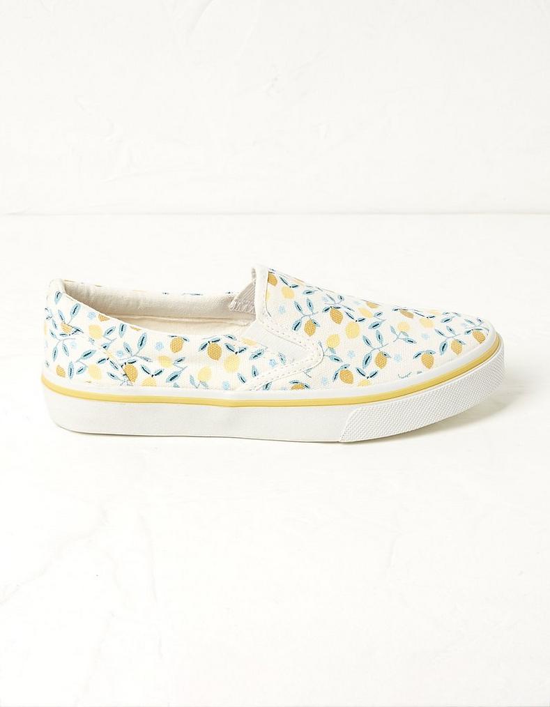 Lemon Slip On Trainers