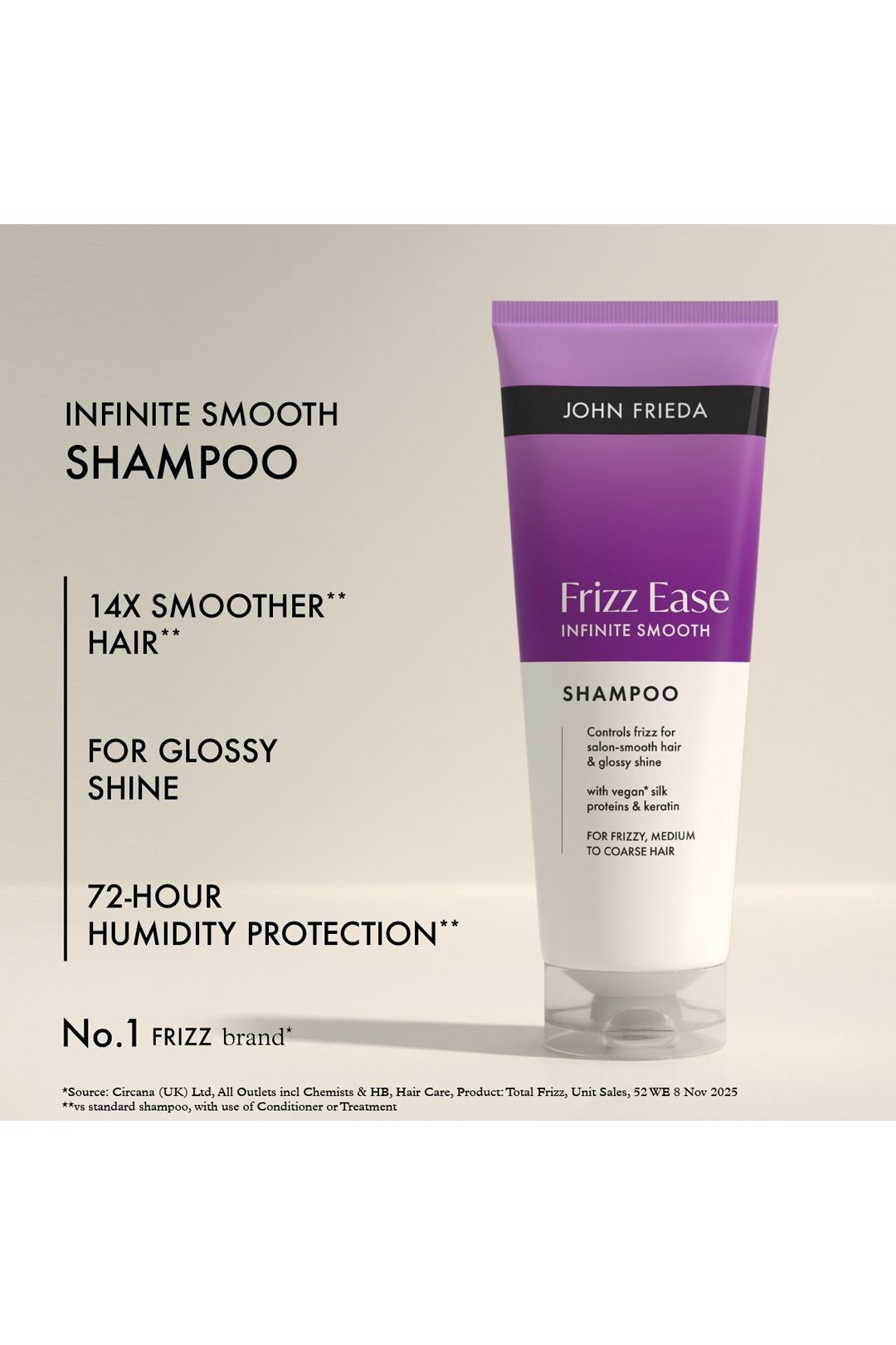 John Frieda John Frieda Frizz Ease Infinite Smooth Shampoo 250ml