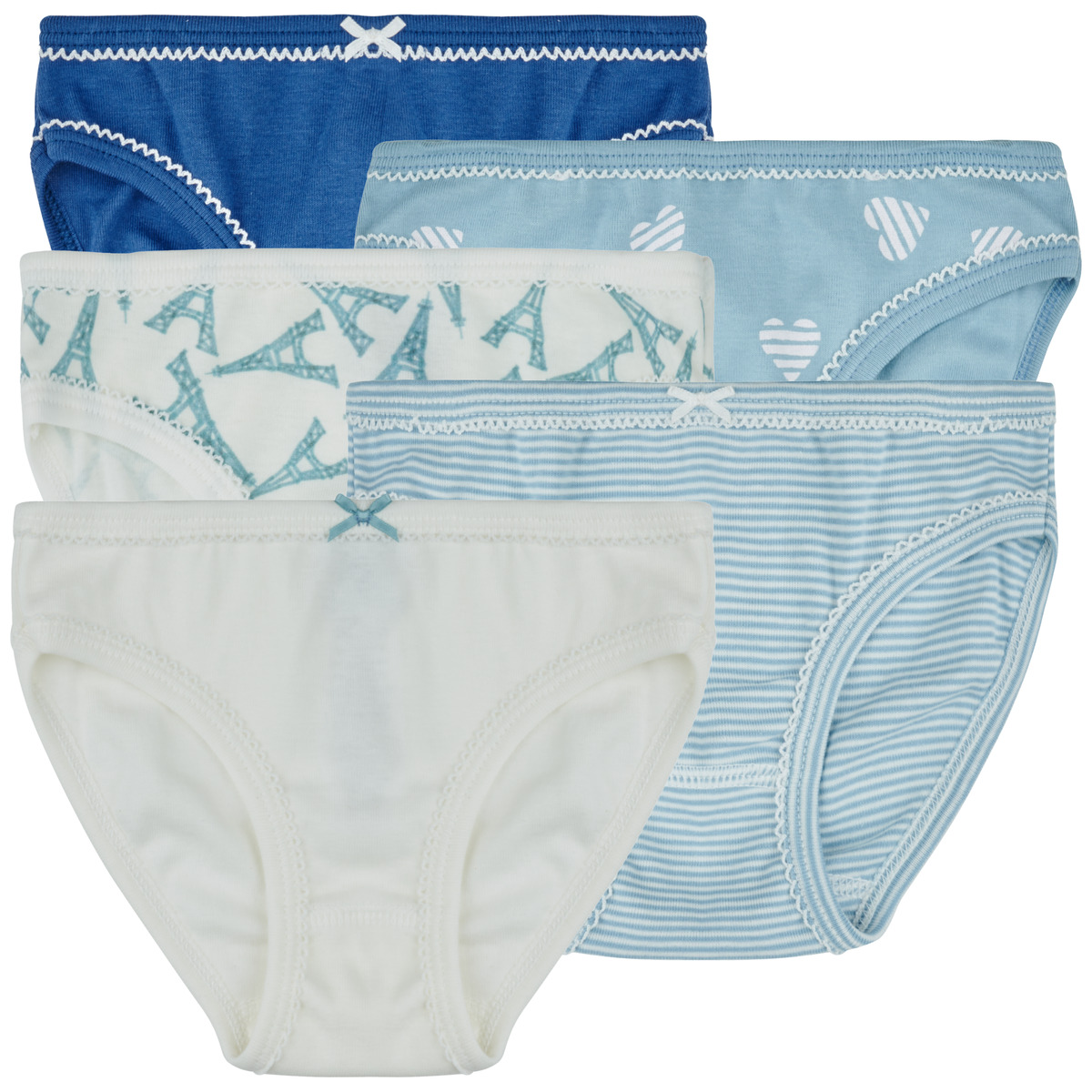 Petit Bateau - 5 CULOTTES - Blue