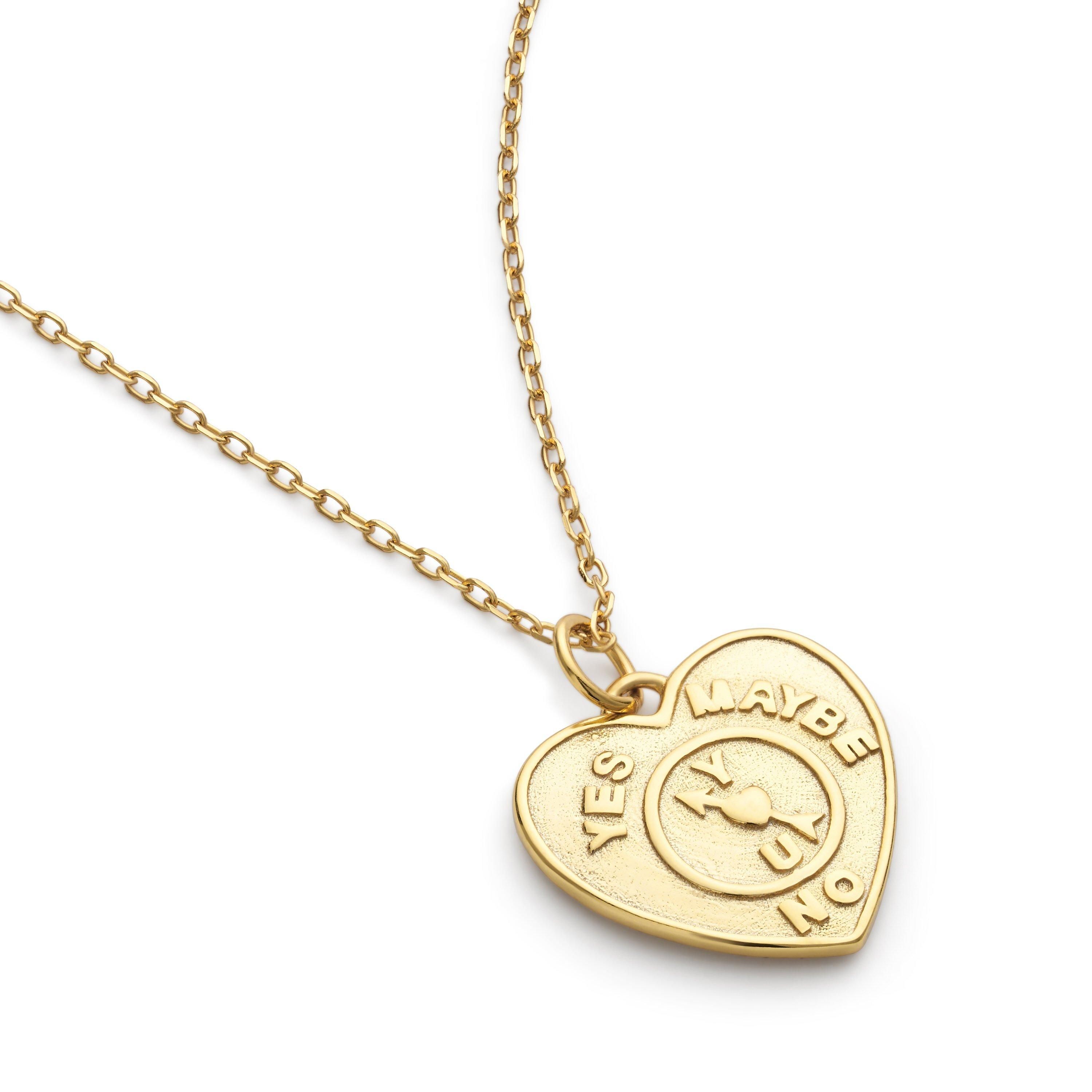 Elk & Bloom Chunky 14K Gold Heart Love Necklace