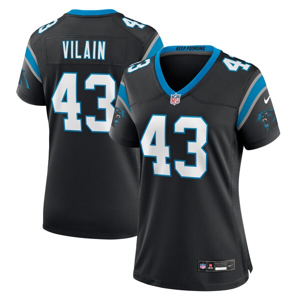 Luiji Vilain Carolina Panthers Nike Women's  Game Jersey -  Black