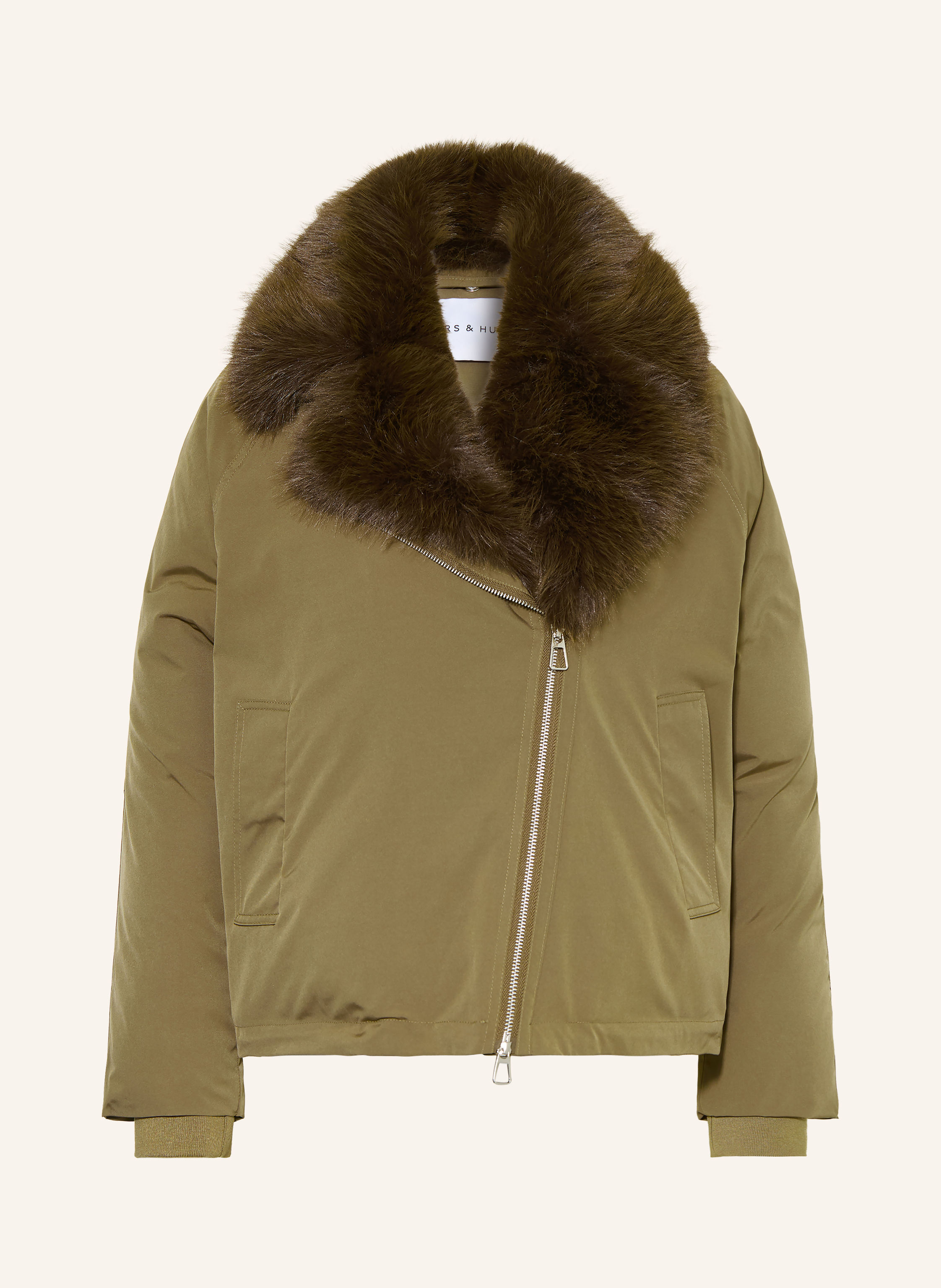 MRS & HUGS Jacke mit abnehmbarem Kunstfell