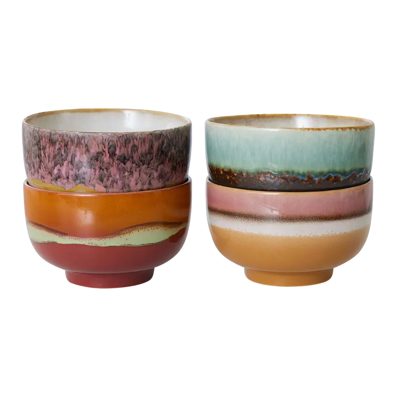 Schalen-Set 4-teilig 70'S