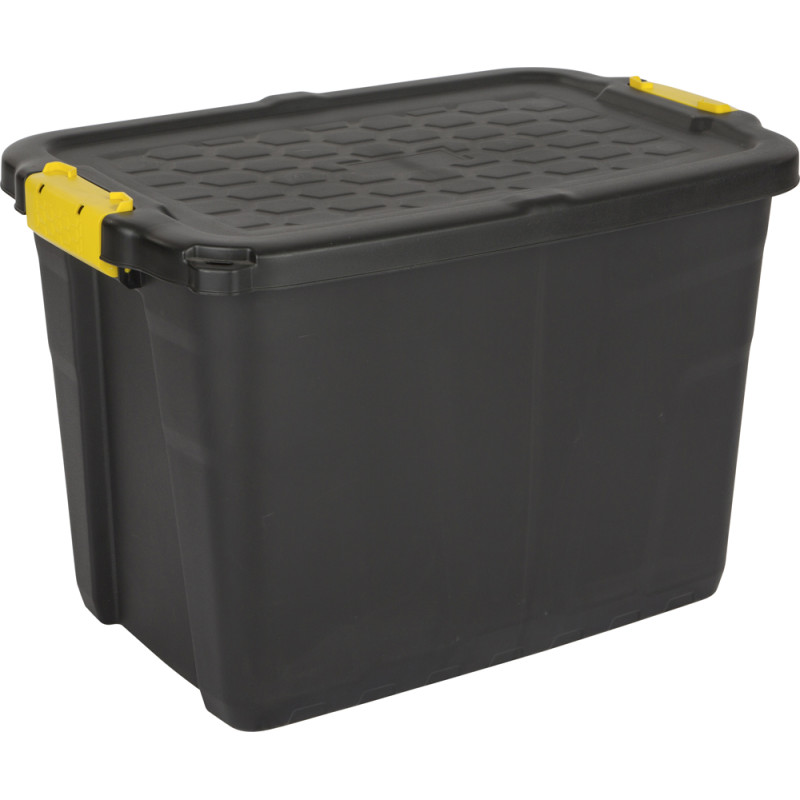 Box de rangement Heavy Duty noir 60 L PRACTO HOME