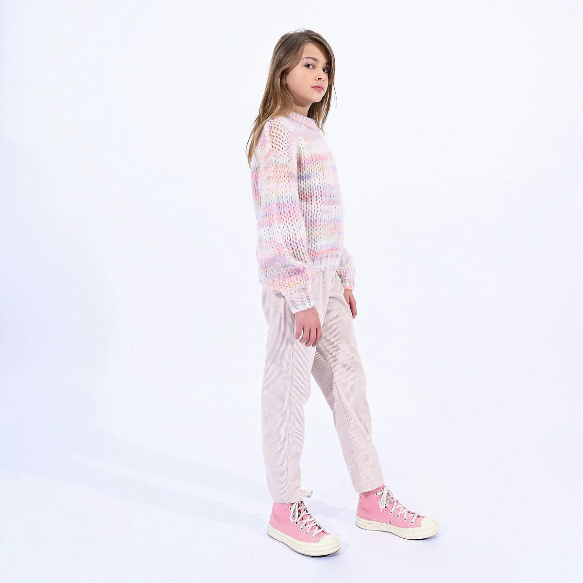 Pull col rond en maille