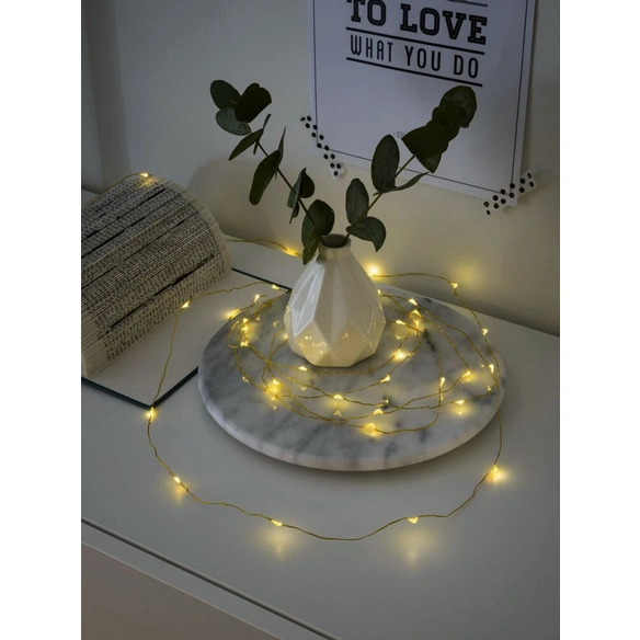 Micro LED Lichterkette, 0,4 W, Stahl