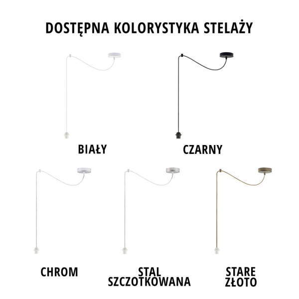 Lampa wisząca nad stół WAIKIKI W1 Stal Szczotkowana - Fioletowy