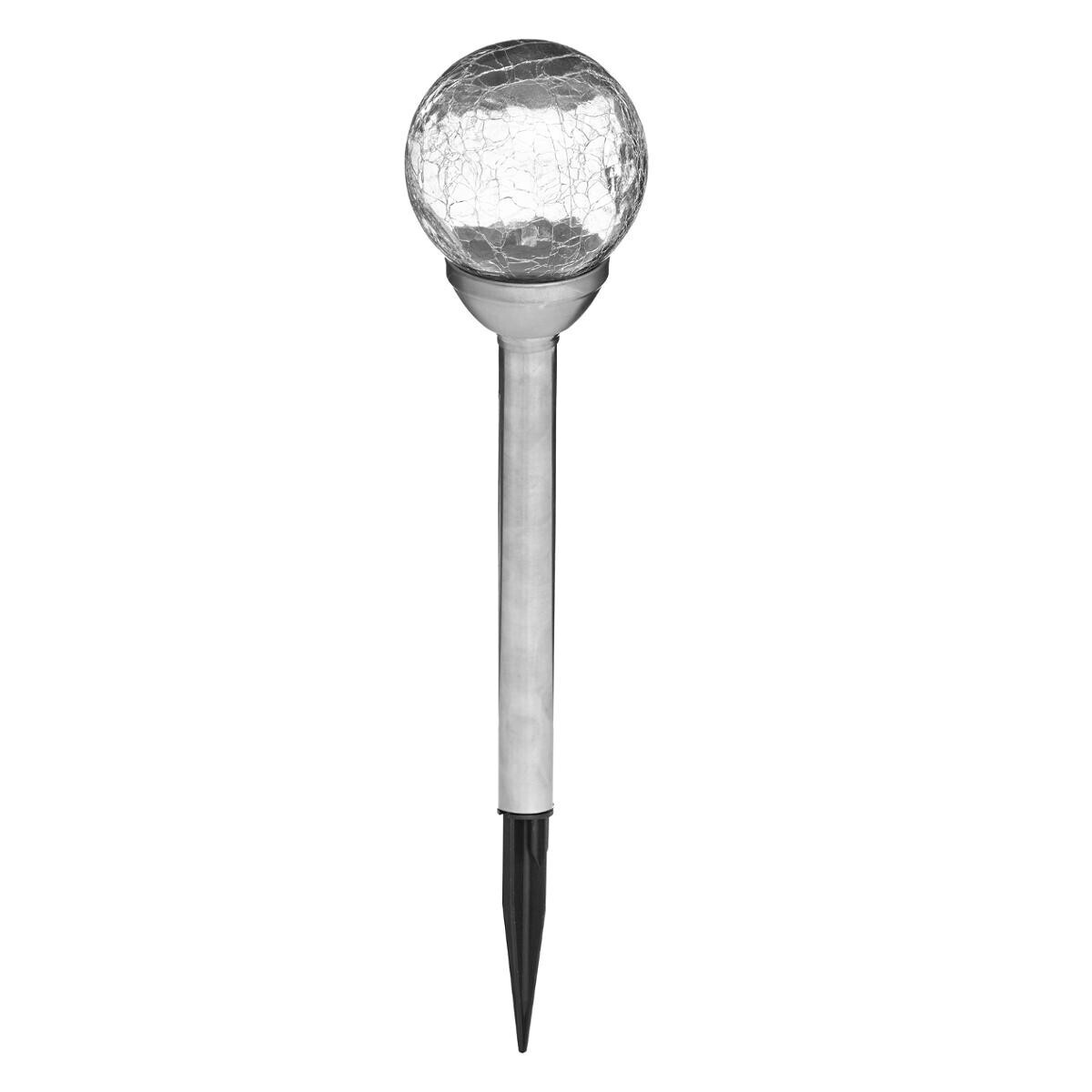 Solar beacon "Nara" Silver, H.44 cm