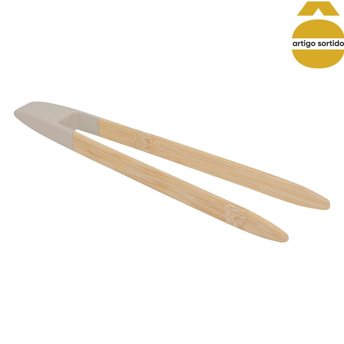 Pinça magnética de torradas em bambu