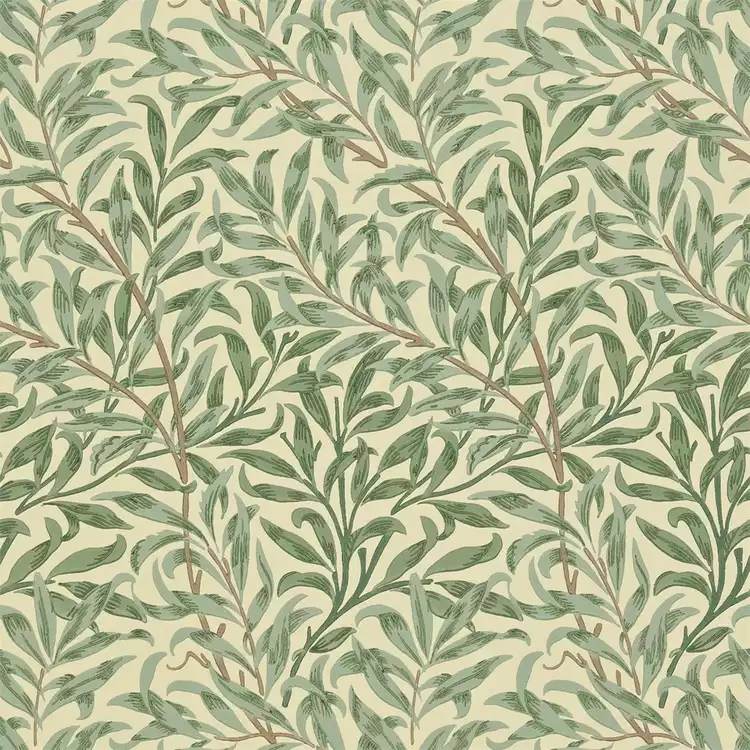 Morris & Co. Willow Bough Green Floral Wallpaper