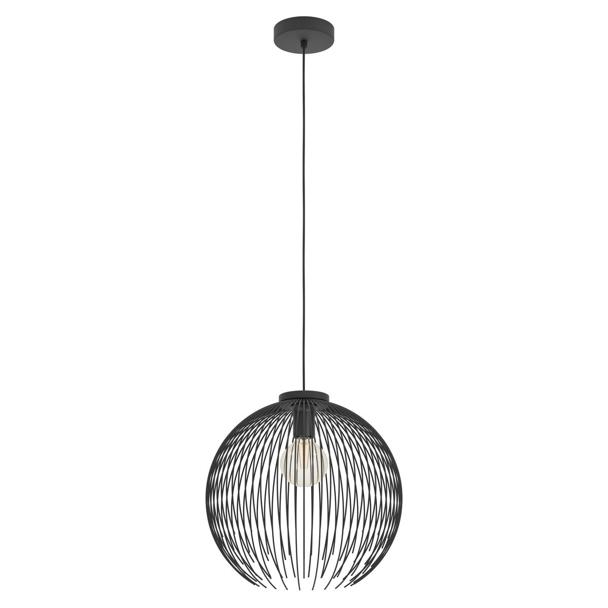 EGLO hanglamp Venezuela - e27 - ø 40 cm - zwart