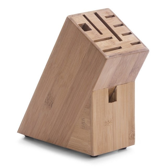 Bambusowy stojak na noże, blok do noży - 22x22x9cm