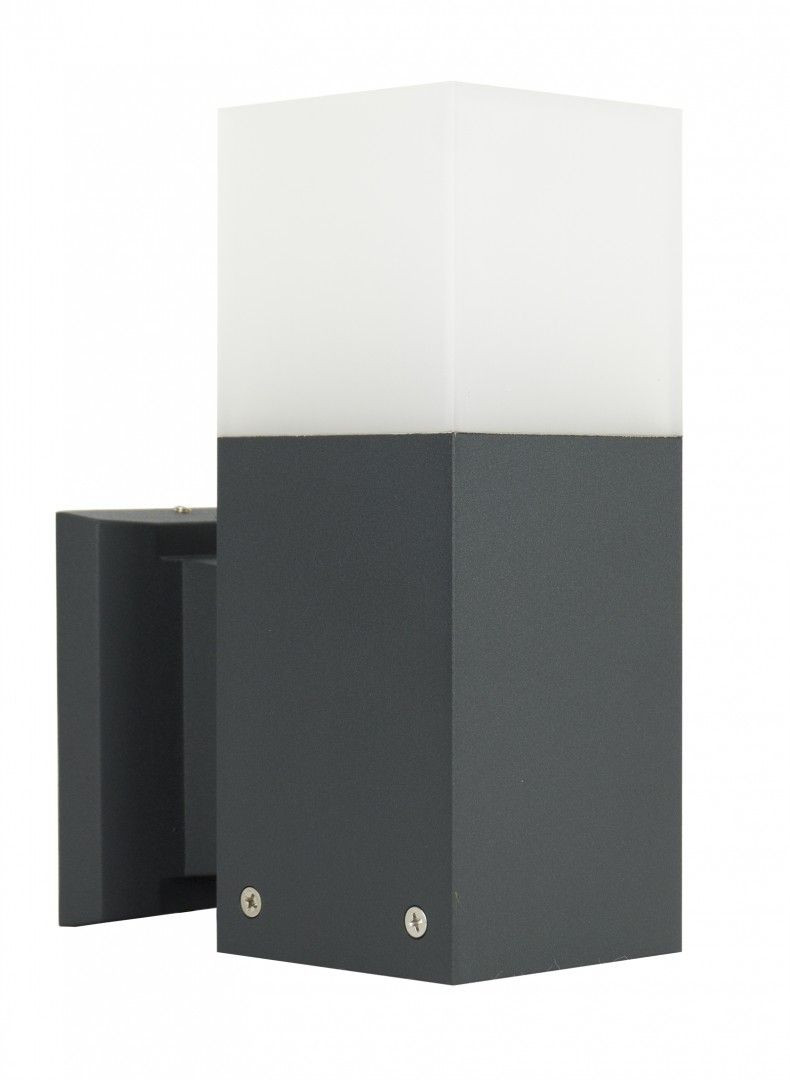 Kinkiet zewnętrzny ciemnoszary Cube 1xE27x20W IP44 SU-MA