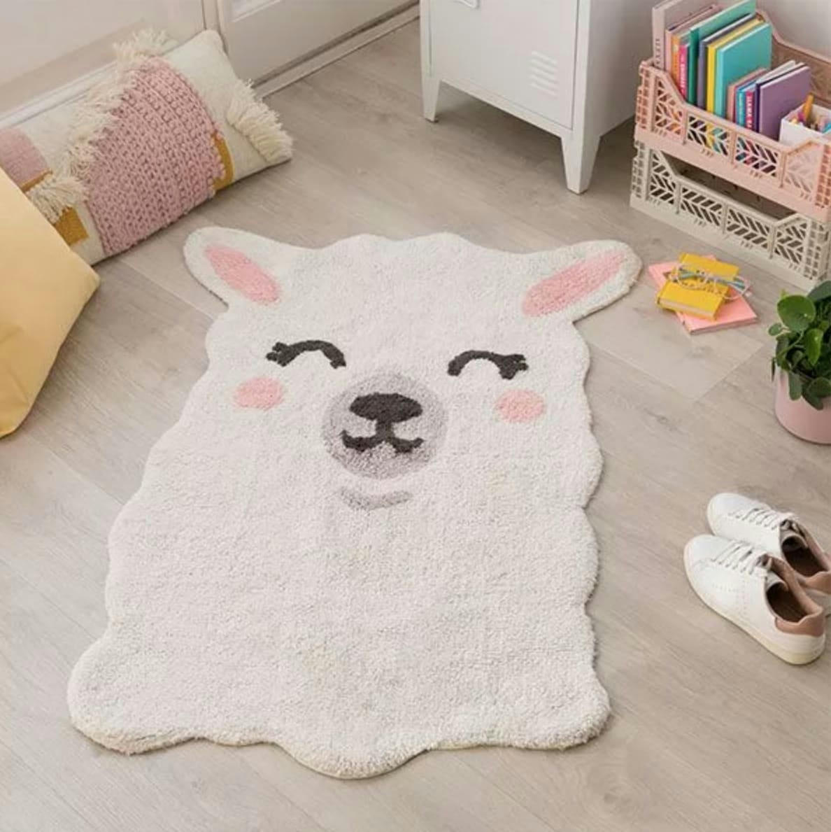 LAMA - Tapis coton lavable lama 82x120cm
