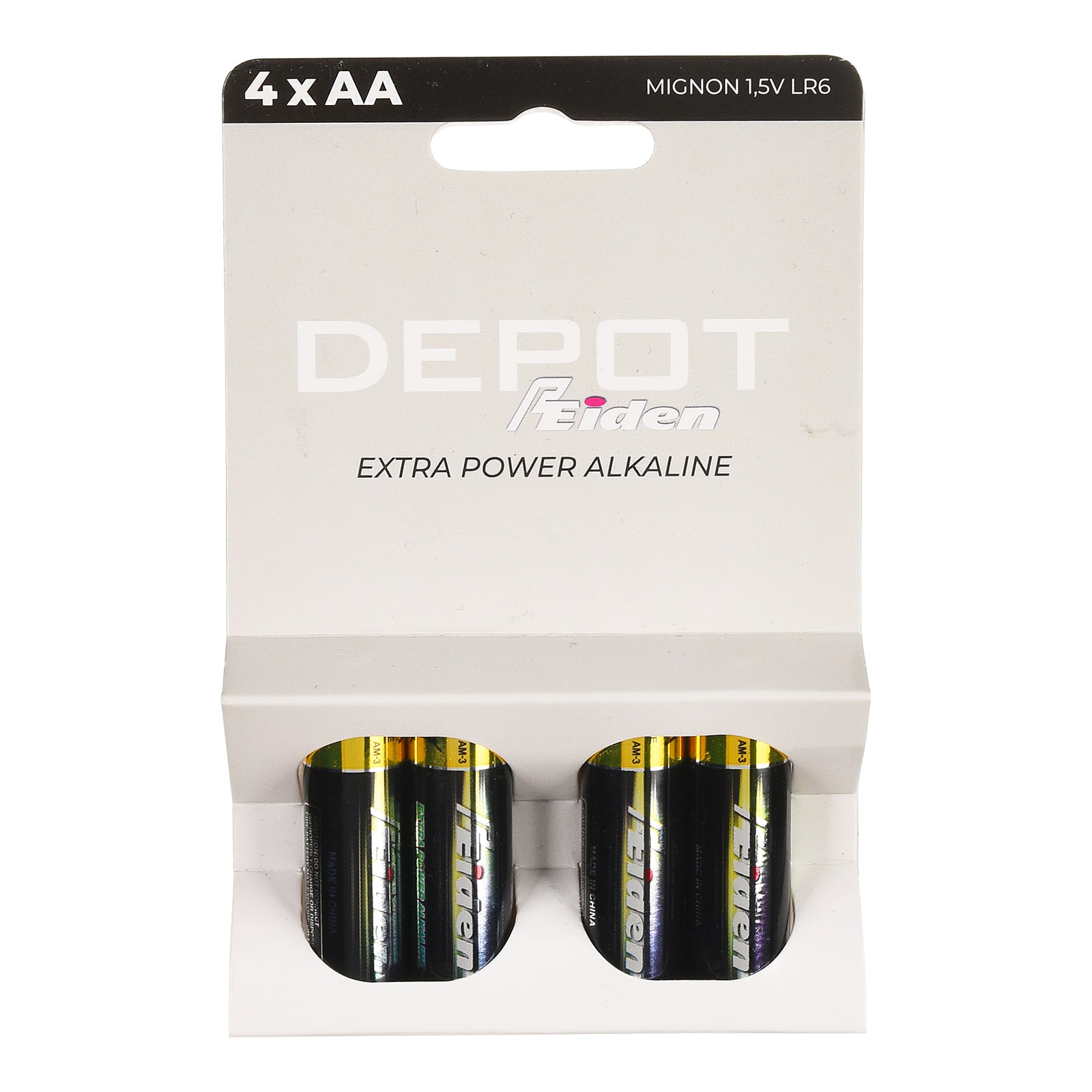 Batterien Peiden Extra Power AA Klar, 4 Stück