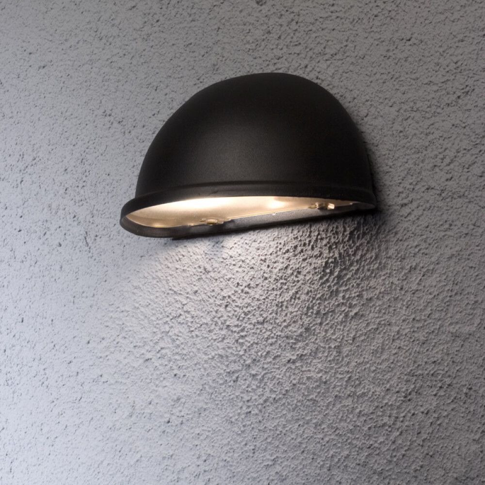 VEGGLAMPE KONSTSMIDE TORINO LITEN SORT IP23
