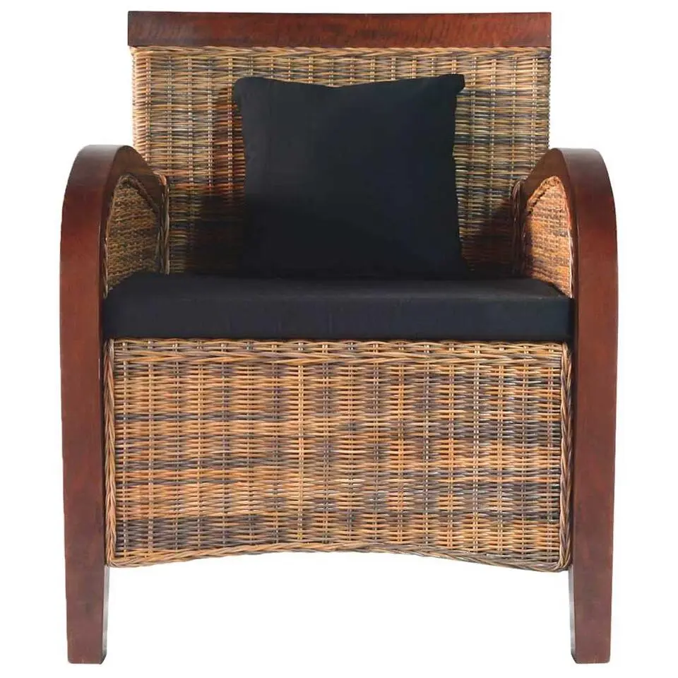 vidaXL - Fauteuils - Bruin - Hout