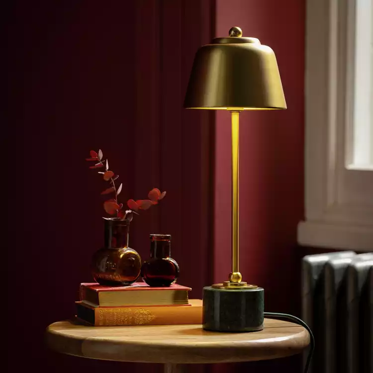 Habitat x Morris & Co. Slim Library Marble Table Lamp