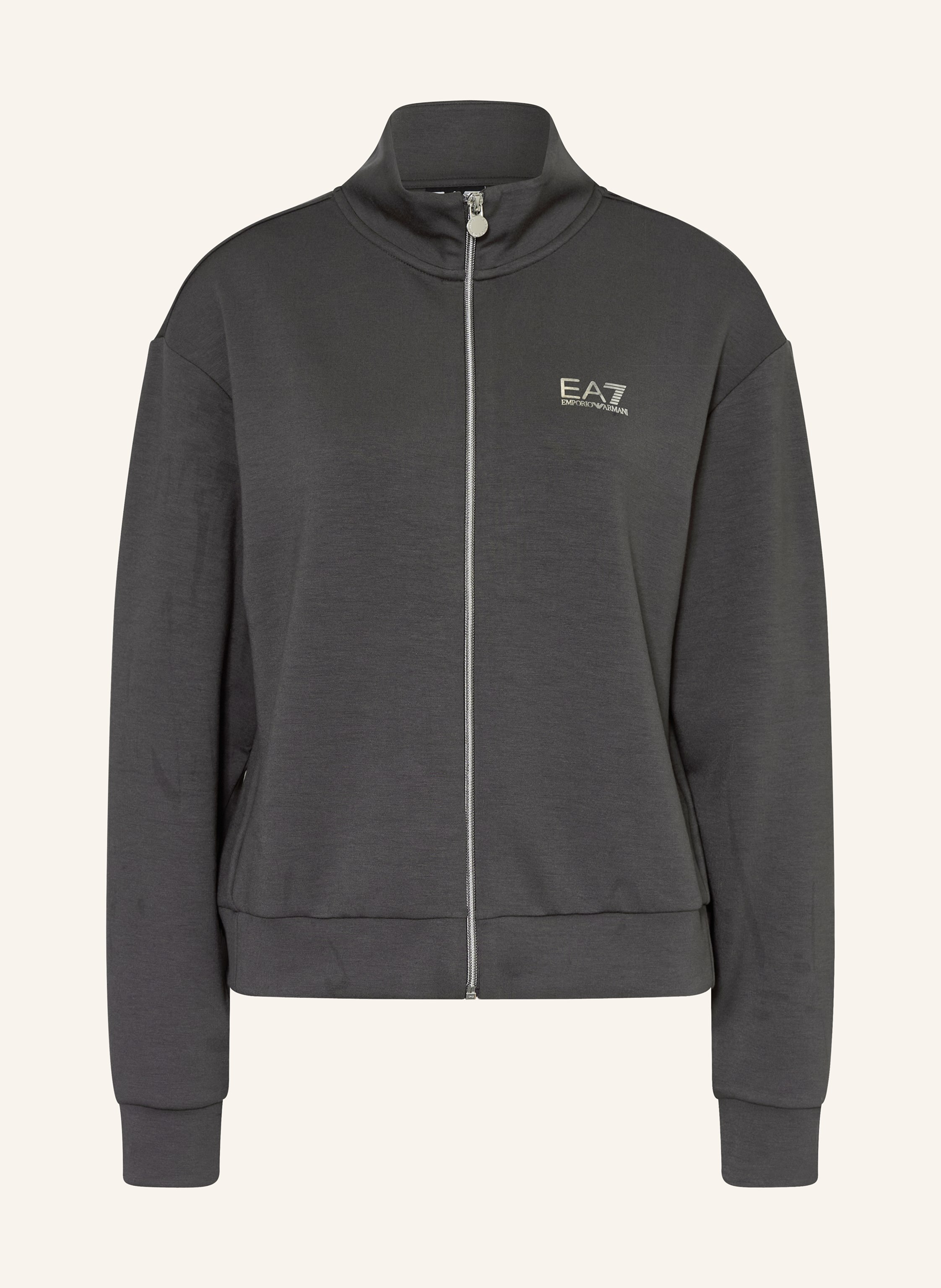 EA7 EMPORIO ARMANI Sweatjacke mit Schmucksteinen