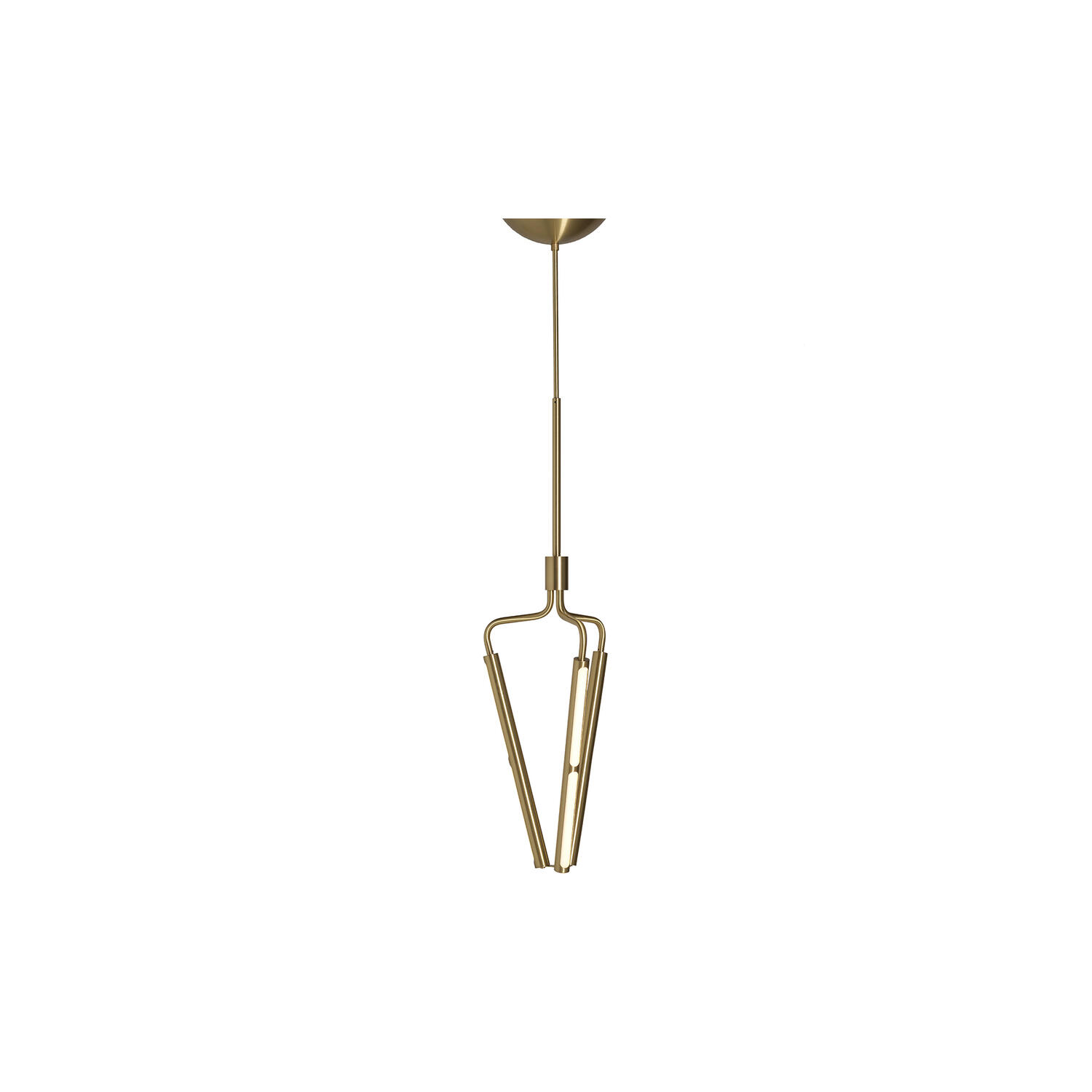Archangel 3 415 Chandelier, brass