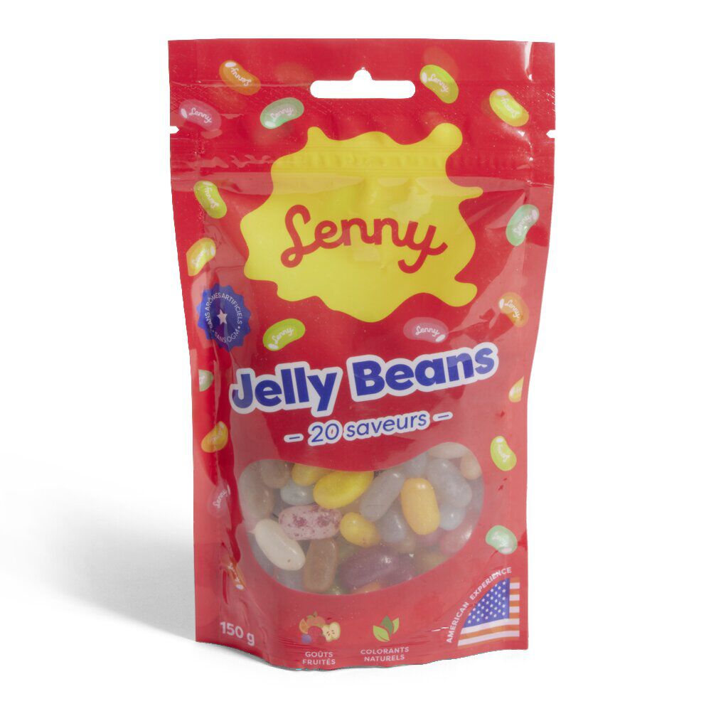 Bonbons Jelly Beans 20 saveurs go&ucirc;t fruité 150gr