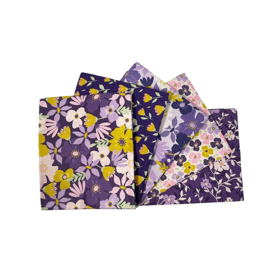 Abundant Floral Cotton Fat Quarters 5 Pack