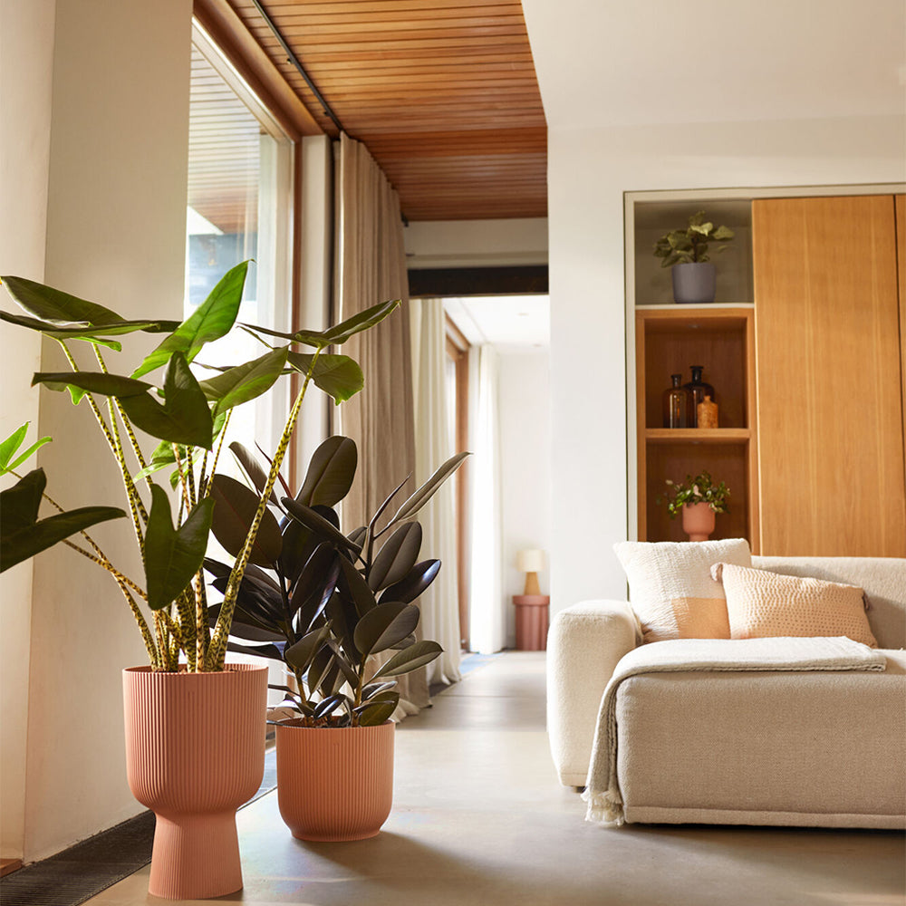 Elho Vibes Fold Coupe 30 - Roze - L 30 x B x H 45 cm - Binnen - 100% g