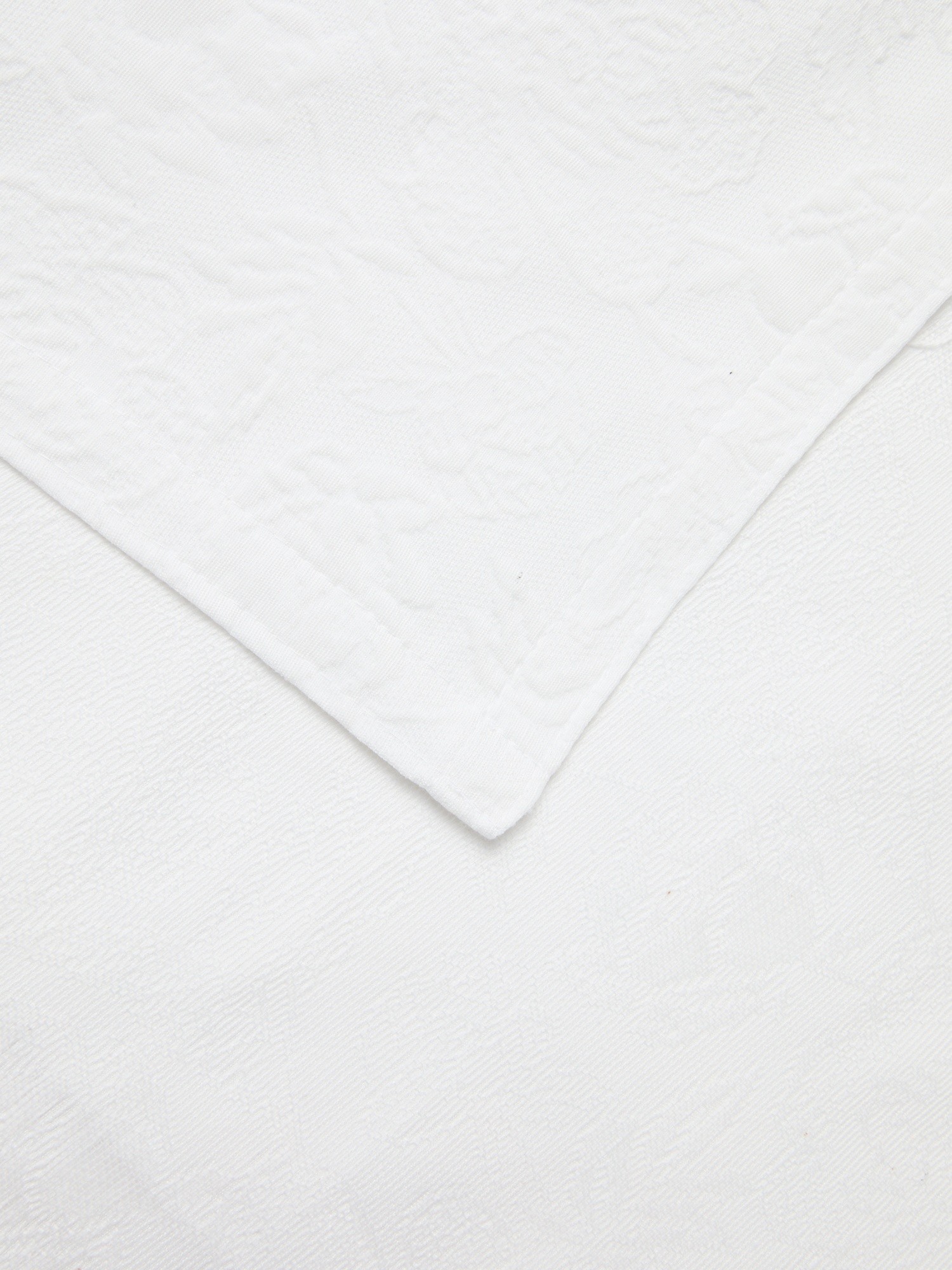 Copriletto in misto cotone fantasia floreale tinta unita - Prezzo di lancio