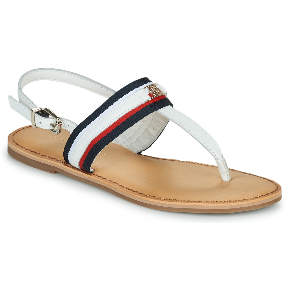 Tommy Hilfiger - CORPORATE WEBBING FLAT SANDAL - Navy / Red / White
