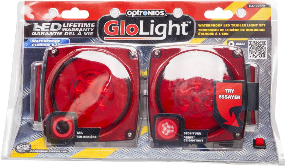 Optronics GloLight Waterproof LED Trailer Light Kit