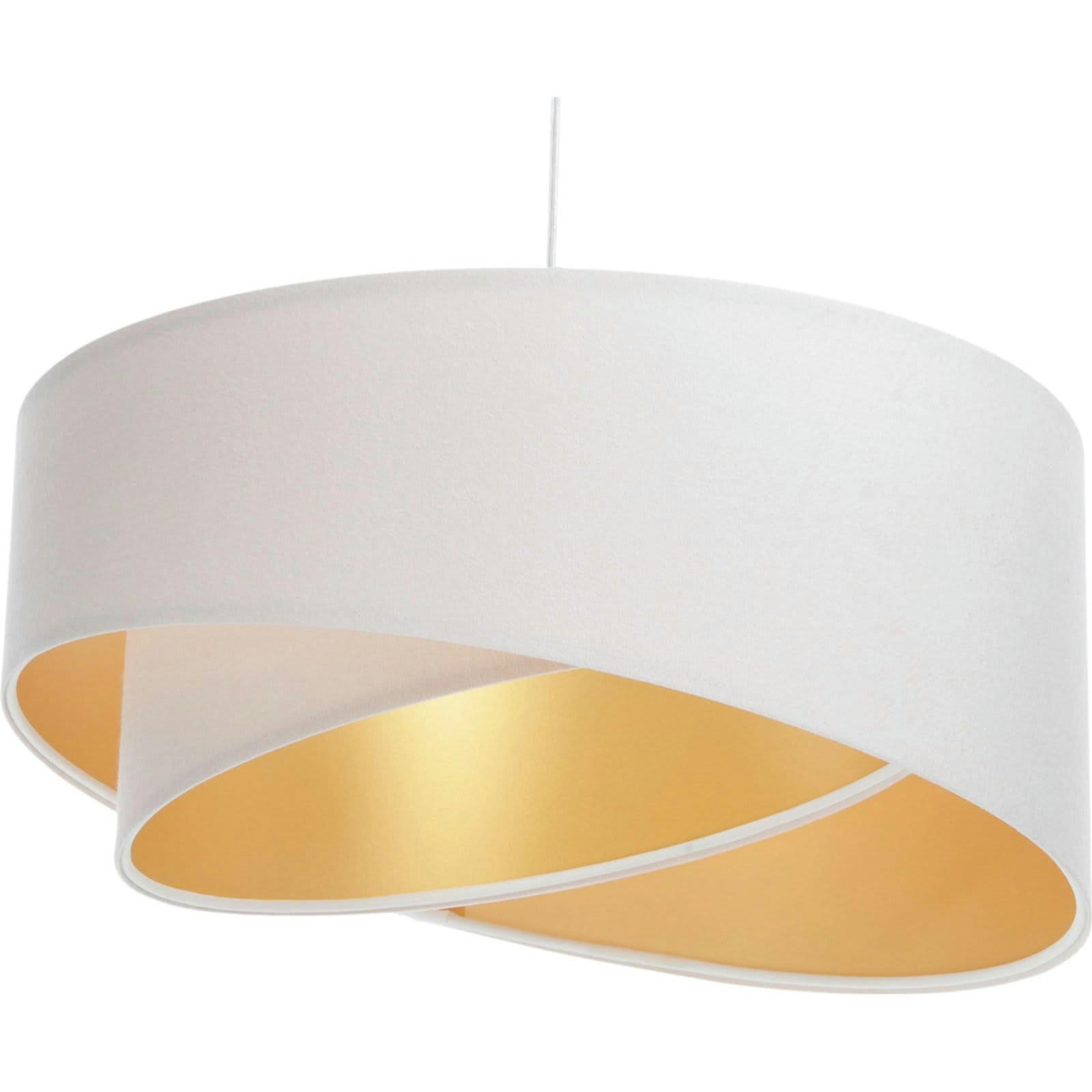 GALAXY ECO - Suspension Tissu Blanc 45x45x21 cm