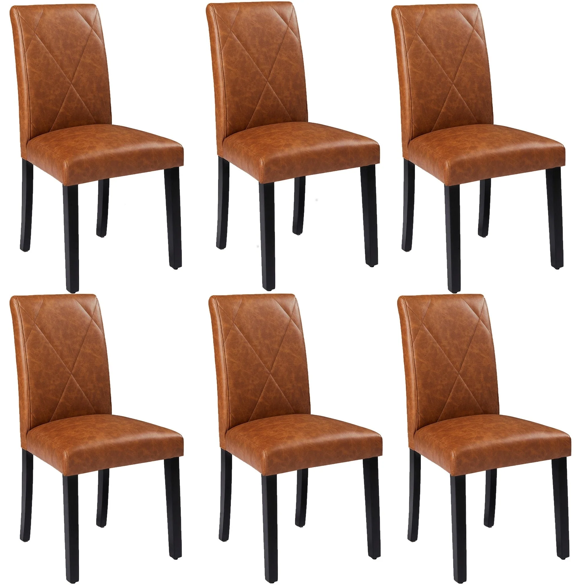 Javlergo Dining Chairs Set of 2/4/6, Upholstered Kitchen Chairs Dining Room Side Chair with Padded Seat Back