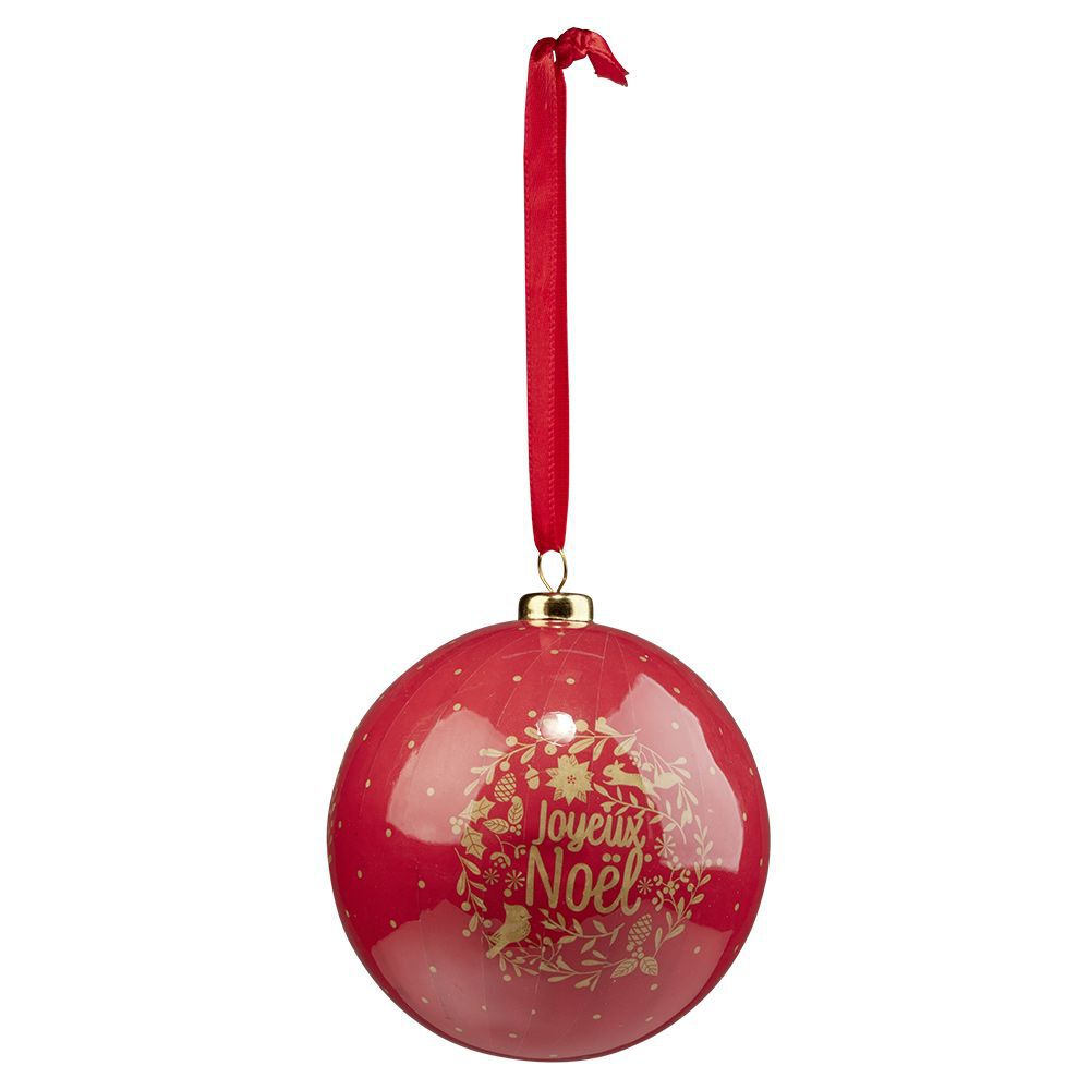Boule de No&euml;l papier design Fantasia Ø8cm
