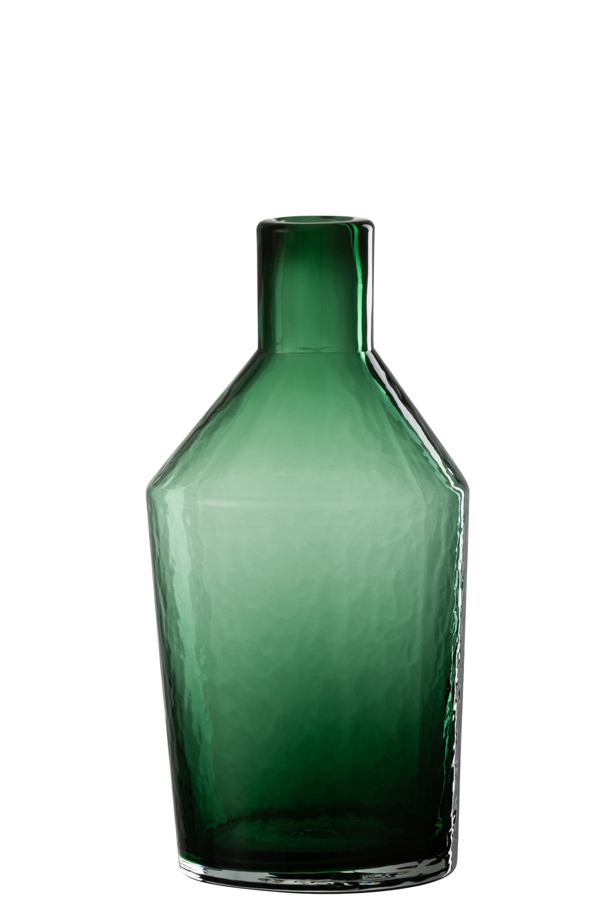 J-Line vaas Fles Decoratief - glas - groen - small - 28 cm hoog