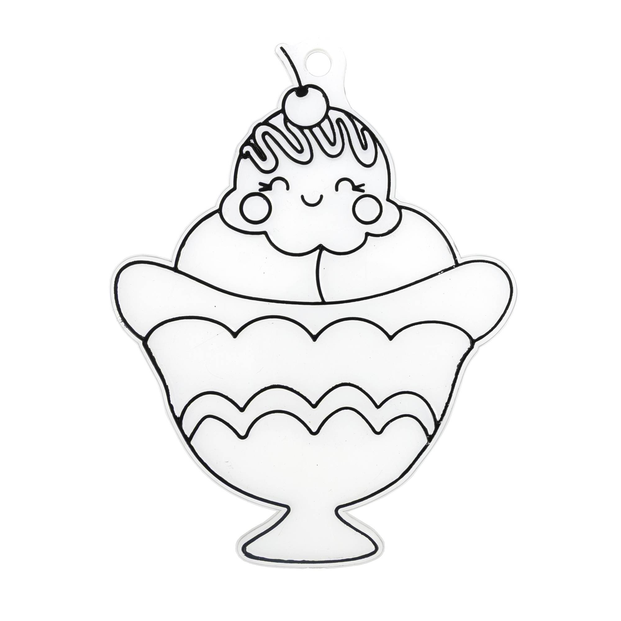 Sundae Face Plastic Suncatcher