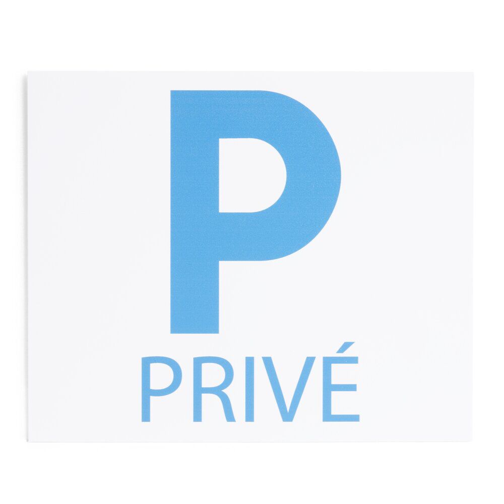 Plaque signalétique "Parking privé" - 24x20 cm