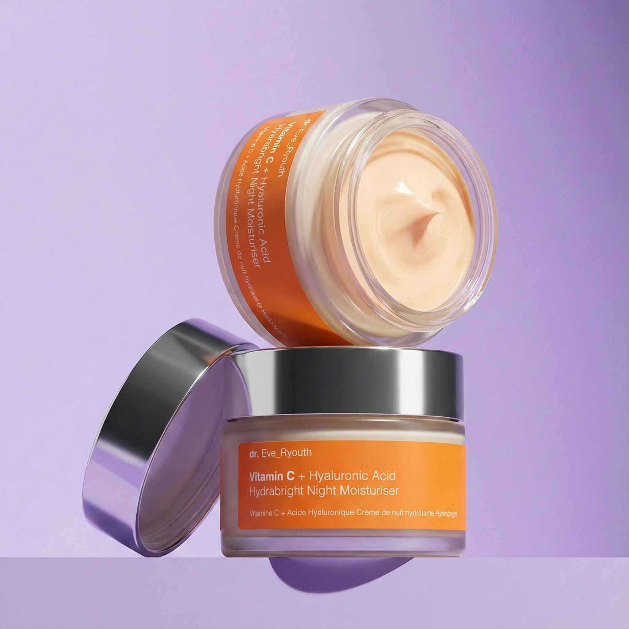 dr. Eve Ryouth 2pc Vitamin C   Hyaluronic Acid Night Treatment Starter Set