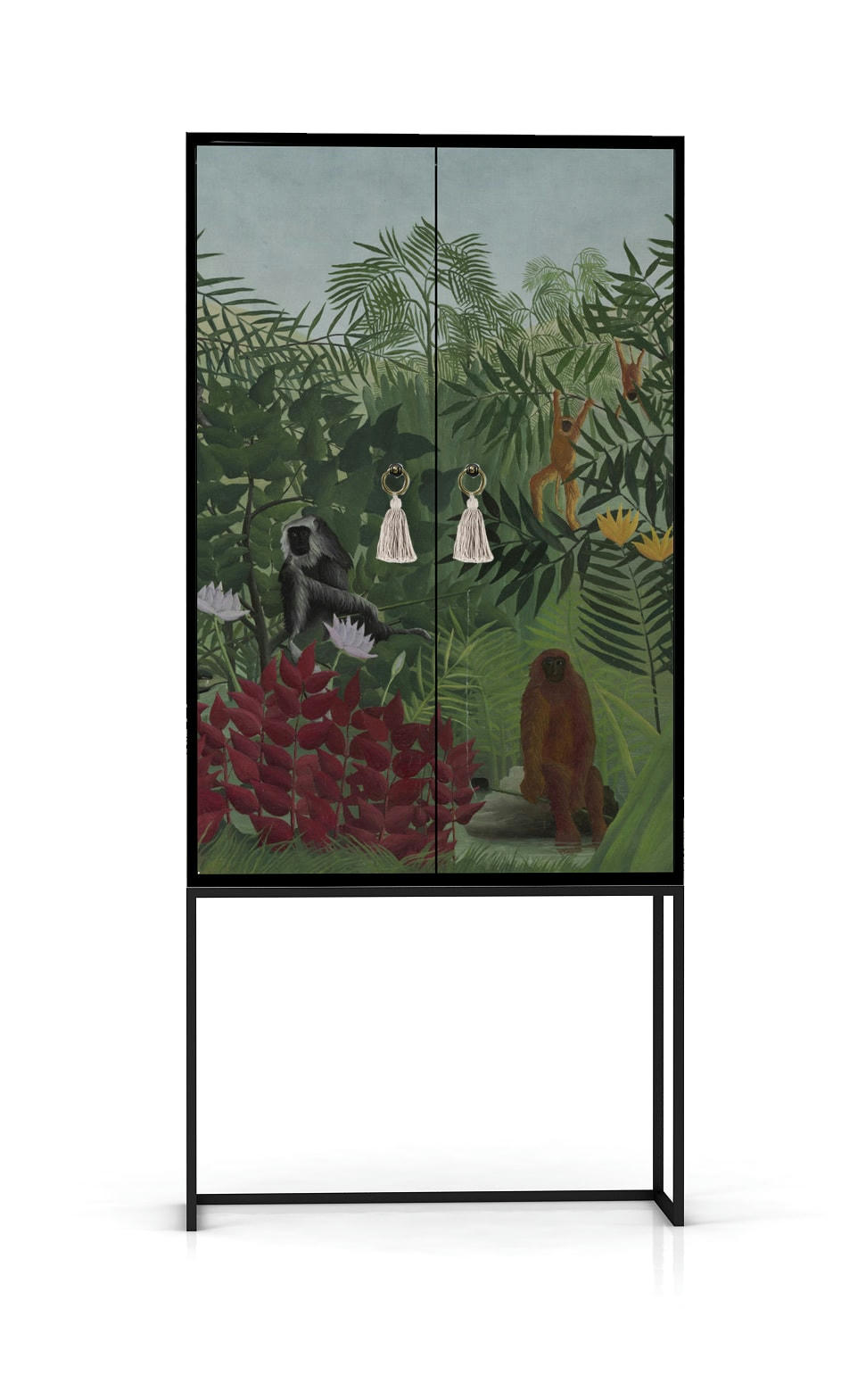 ROSSEAU - Buffet armoire 2 portes en MDF imprimé  sauvage