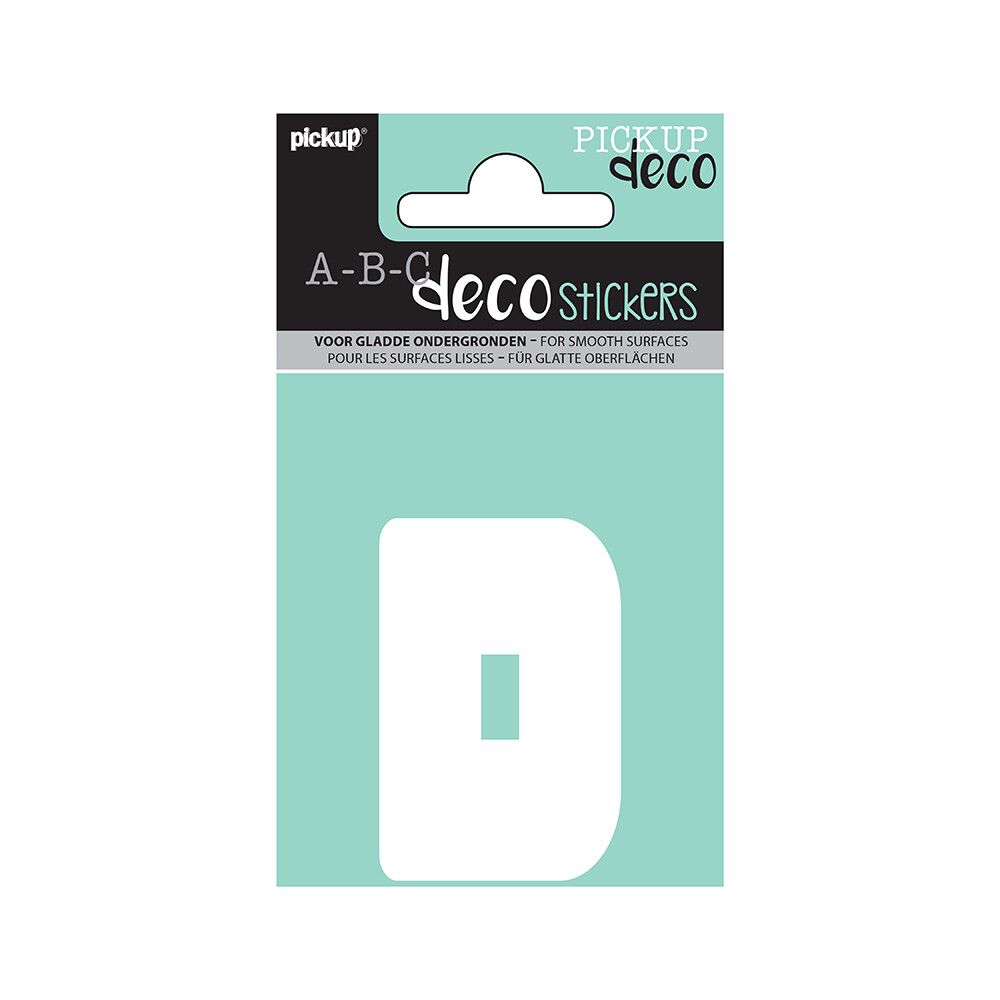 BOKSTAVER PICKUP D ABC DECO ANNA 60 MM D HVIT
